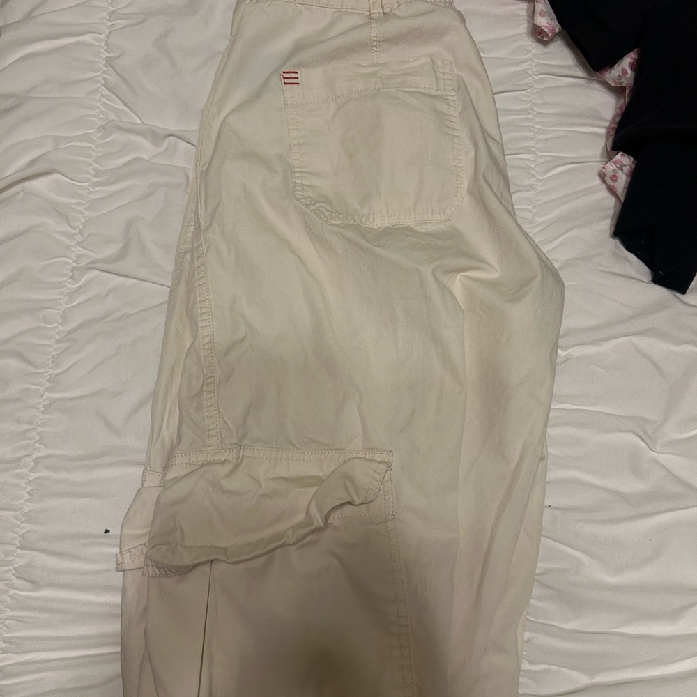 Urban Outfitters Cream Cargo Pants